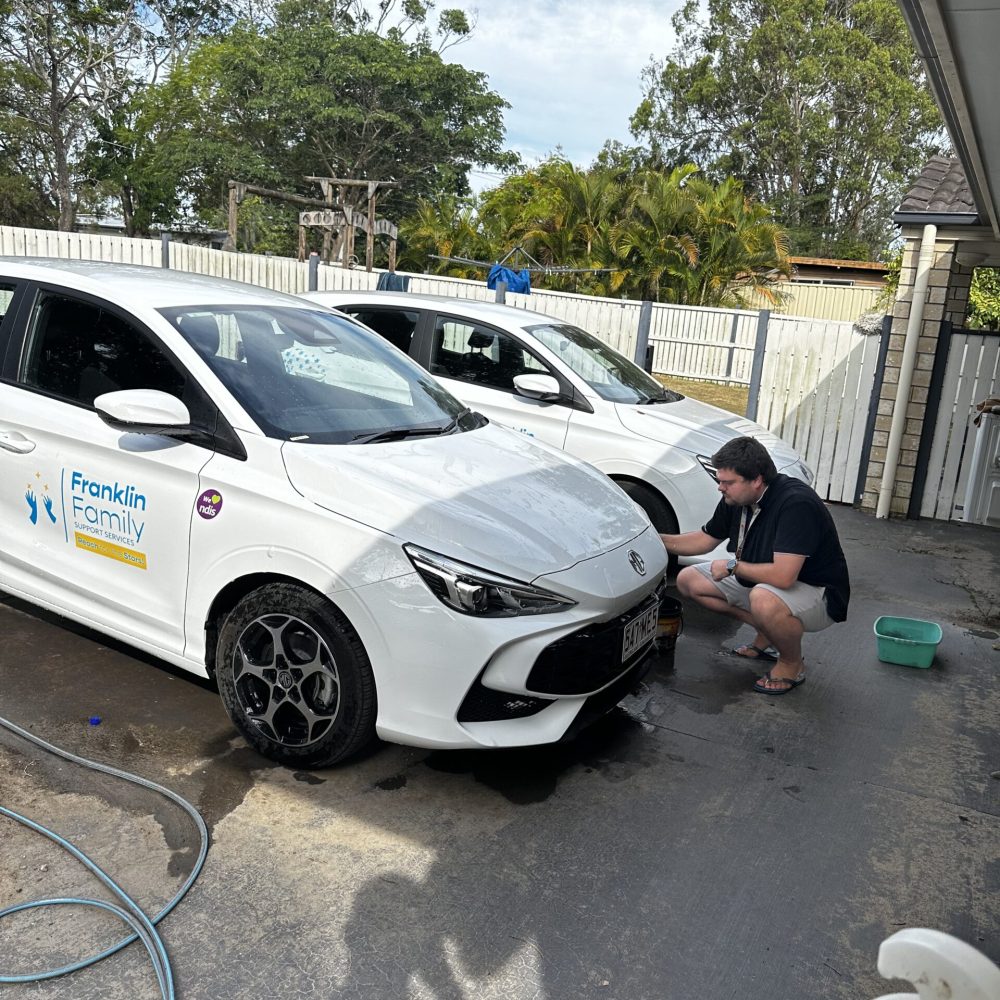 DK washing the cars_